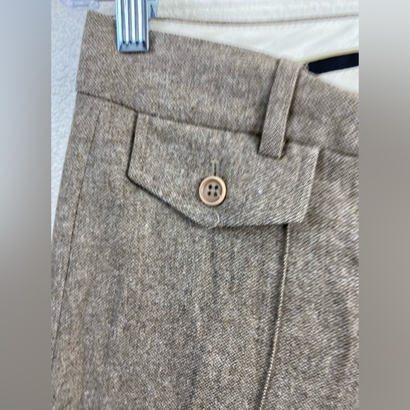 Theory Wool Brown Tailored Trouser Neutral Bootcut Office Formal Pants Women’s 2 - Picture 10 of 16